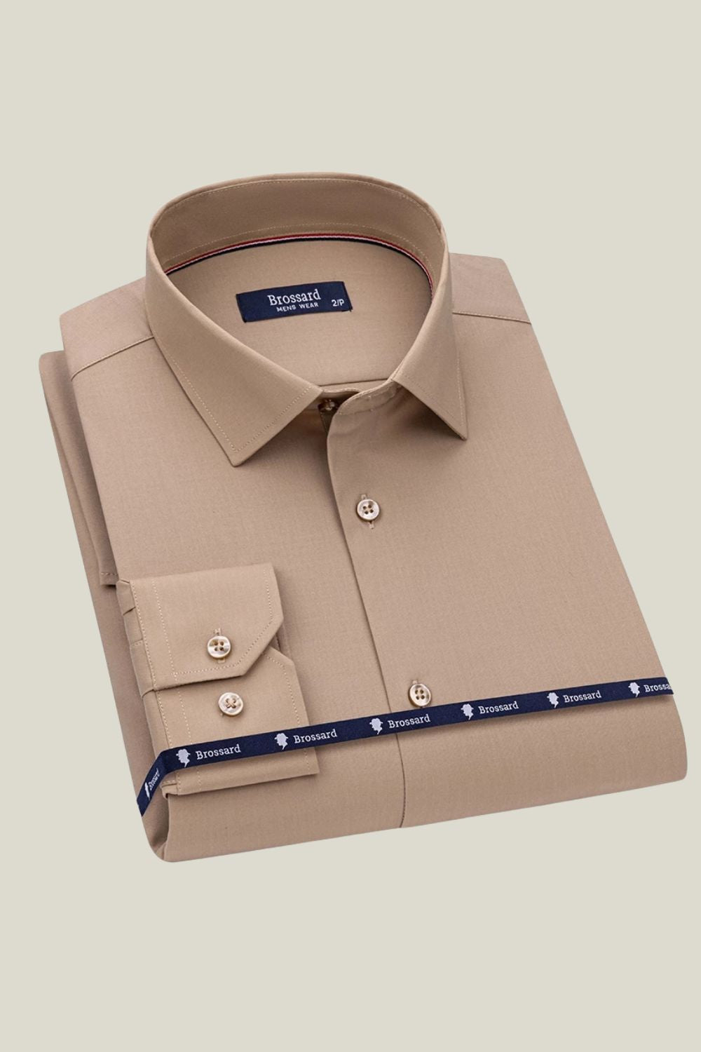 Camisa_Social_Sartong_Shield_Impermeavel_caqui