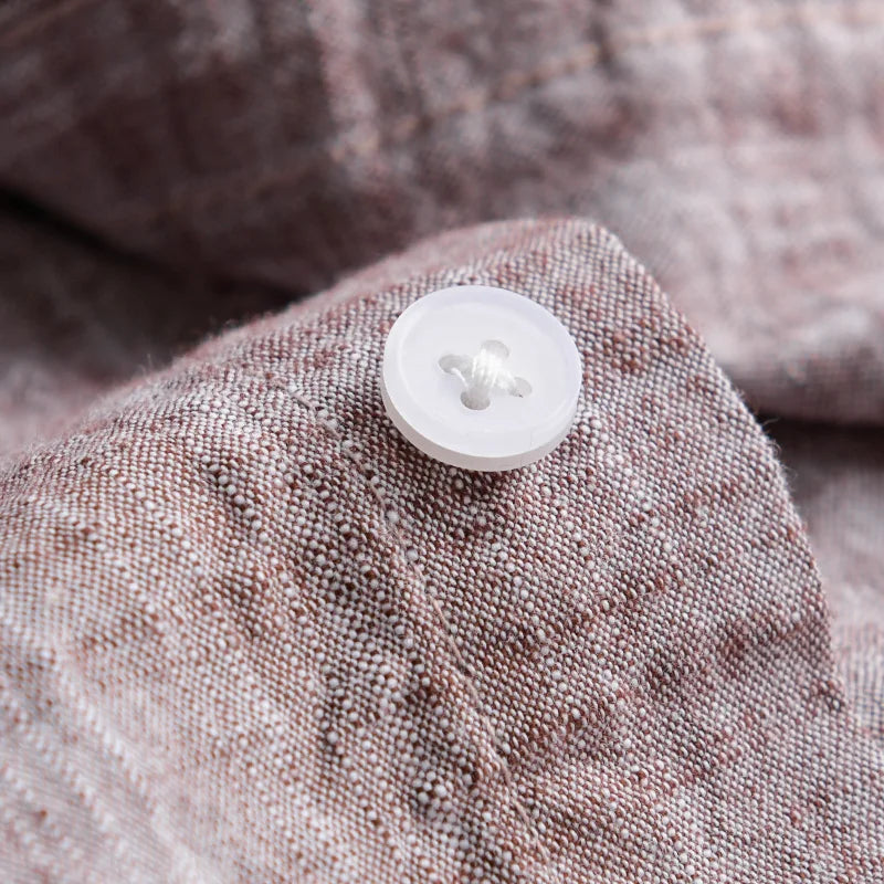 Camisa Casual Linho Puro Luxo Premium Clássico Sartong Albarracin®