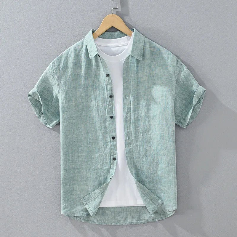 Camisa Linho Puro Anos De Tradição Casual Refinado Estilo Old Money Sartong Vence®