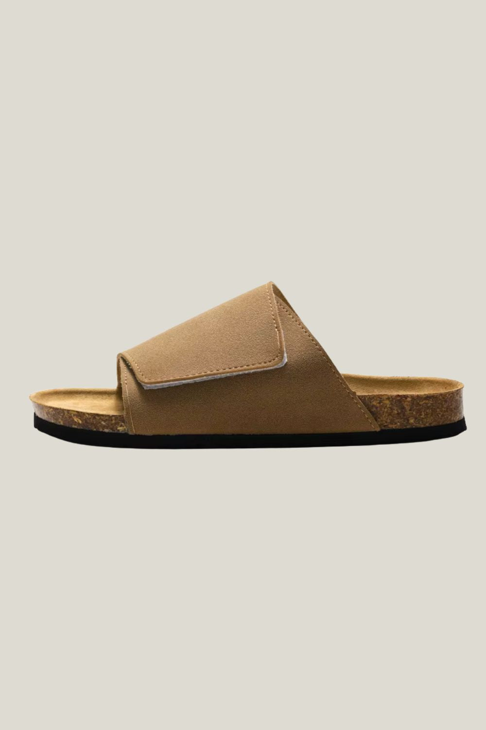 Sandalia masculina Sartong Feltre Khaki em bege4