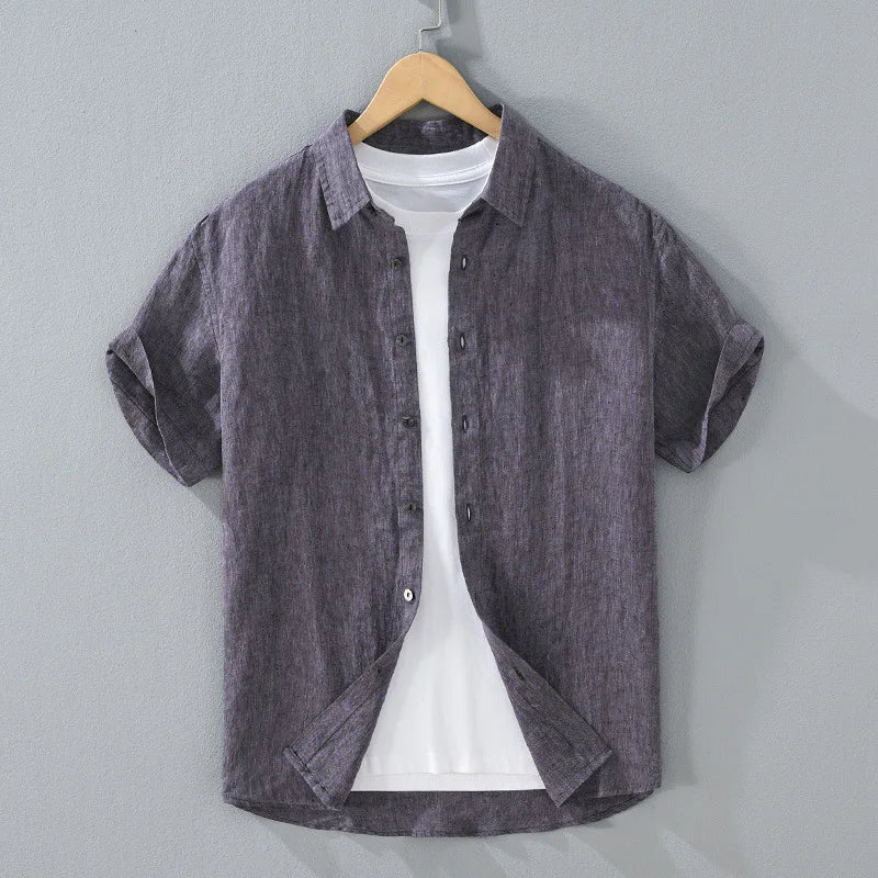 Camisa Linho Puro Premium Atemporal Elegante Conforto Supremo Acabamento Refinado Sartong Cuenca®