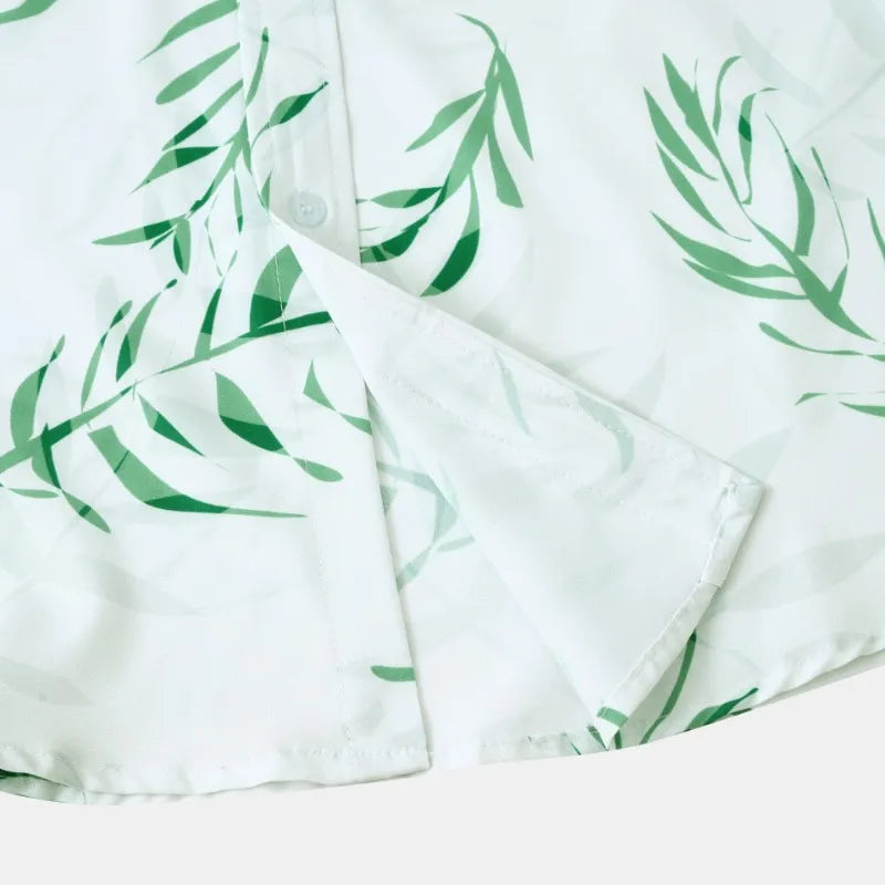 Camisa Casual Premium Suave Leve Tecido Poliéster Confortável Elegante Sartong Sospel®