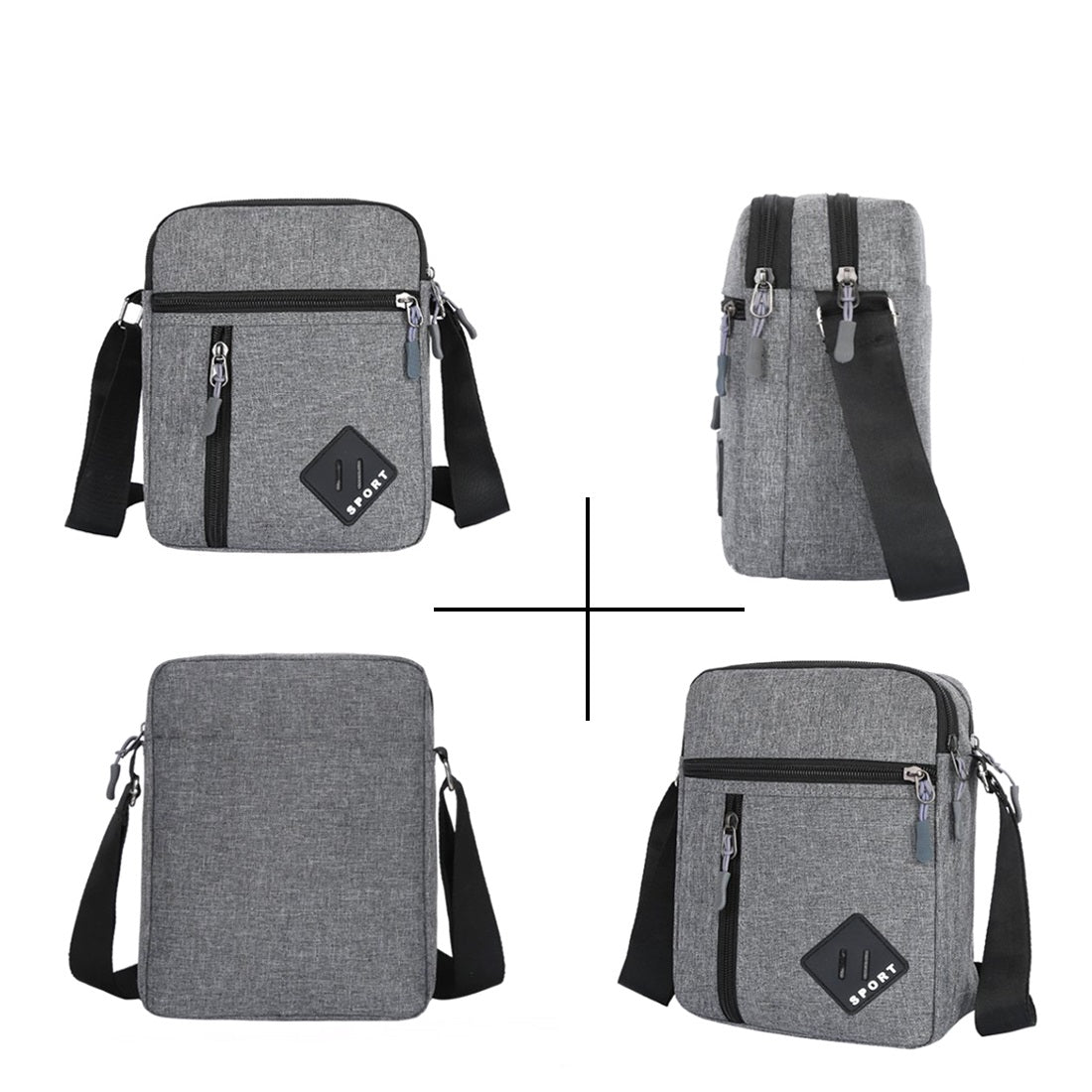 Bolsa de Ombro Canvas Texturizada Aveludada Casual Luxo Sartong Gradara®