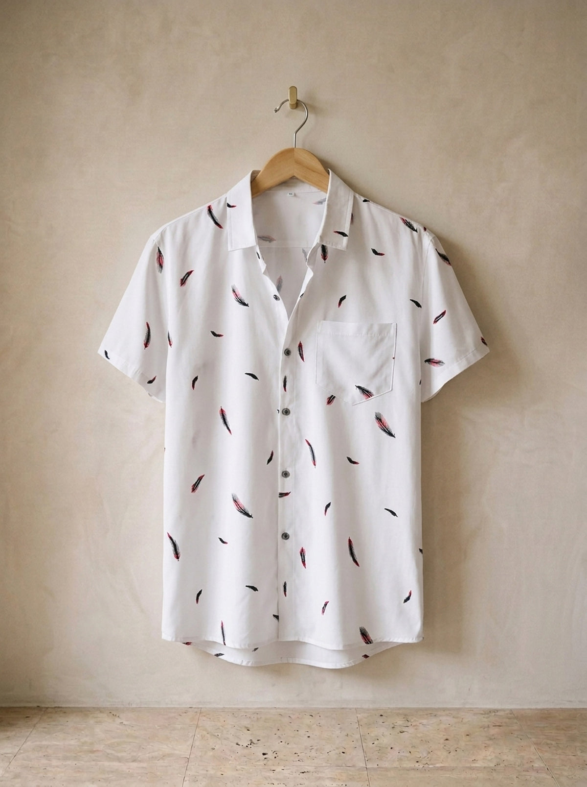 Camisa estampa de penas Avignon – peça sozinha, foto de produto