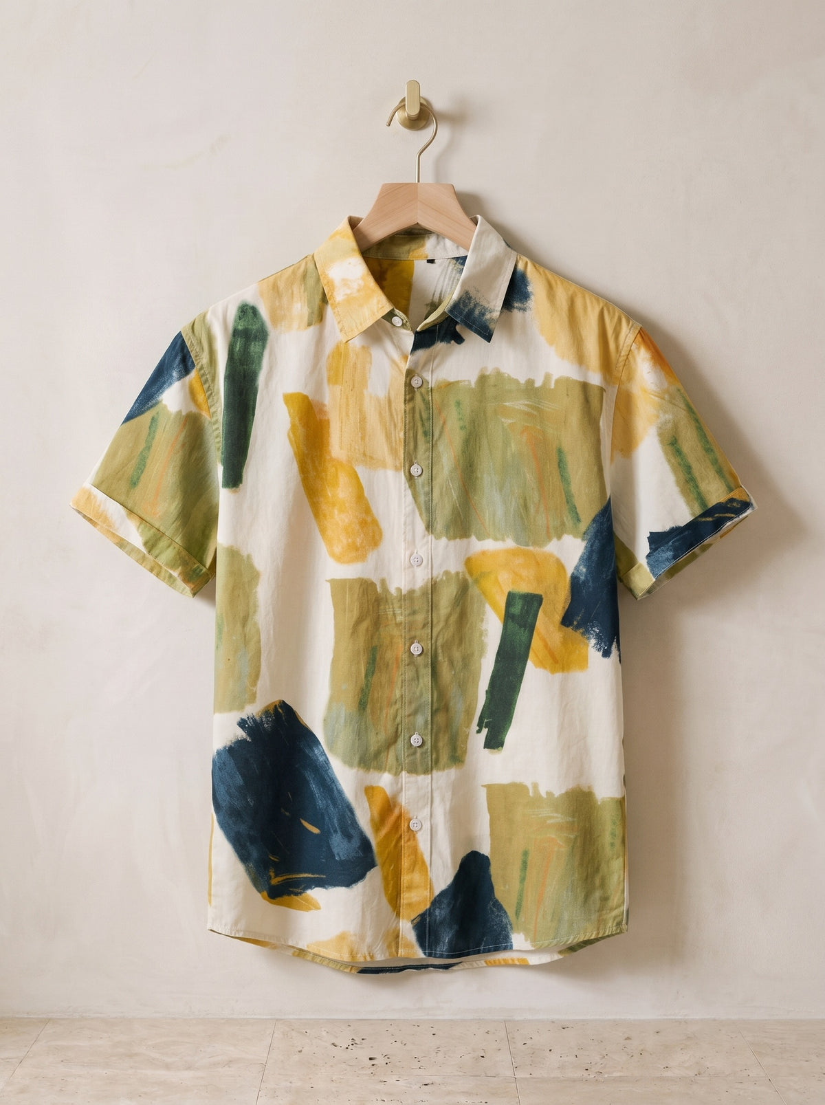 Camisa estampa aquarela Bordeaux – peça sozinha, foto de produto