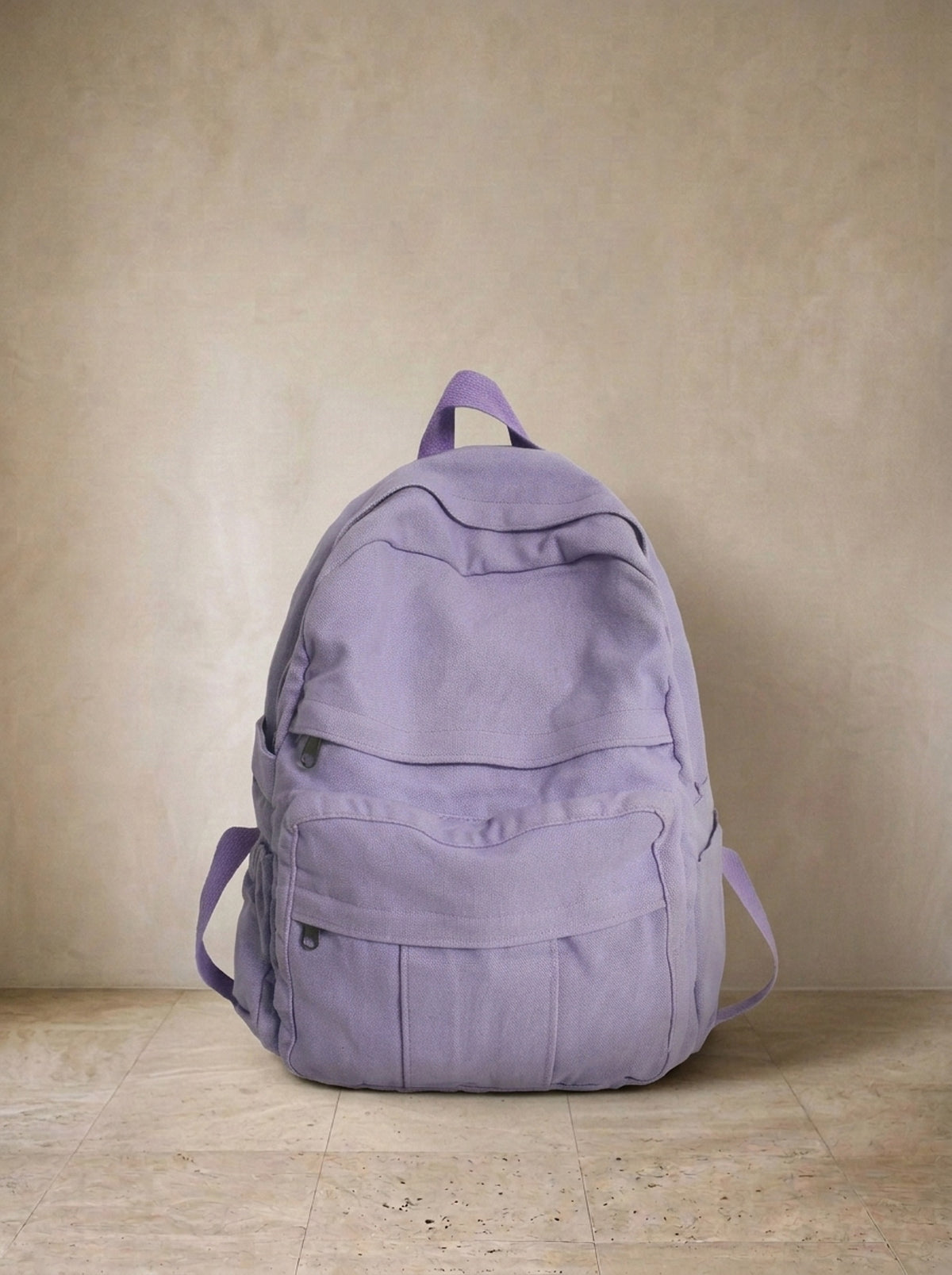 Roxo | Mochila de lona Étretat roxo – mochila sozinha, foto de produto