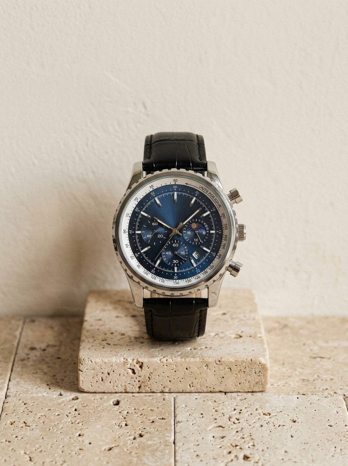 Azul | Relógio de pulso Lugo azul – peça sozinha, foto de produto