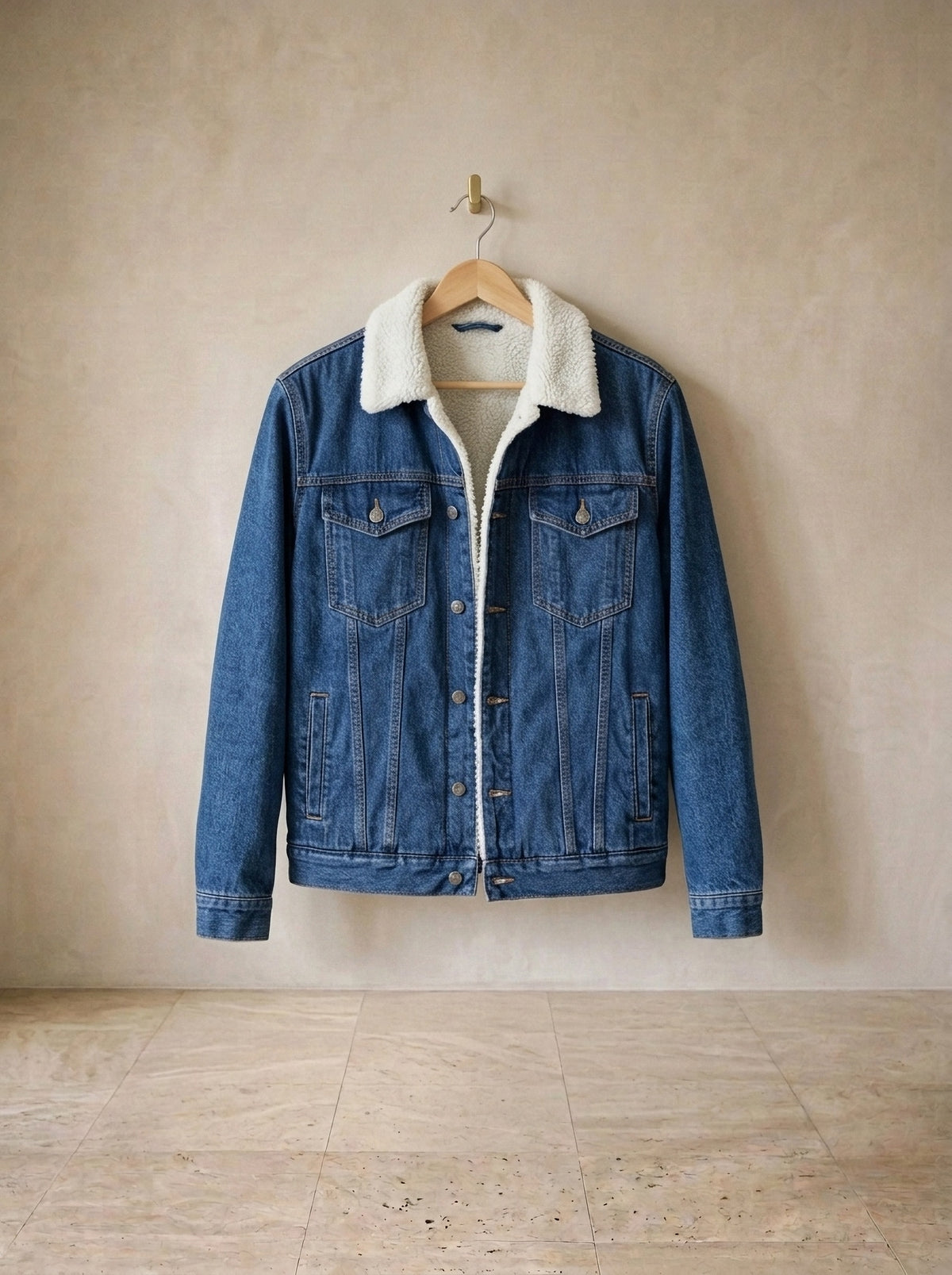 Jeans escuro | Jaqueta jeans forrada Namur jeans escuro – peça sozinha, foto de produto