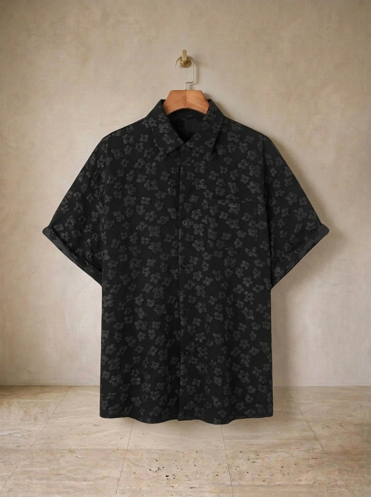 Camisa oversized floral Opatija – peça sozinha, foto de produto