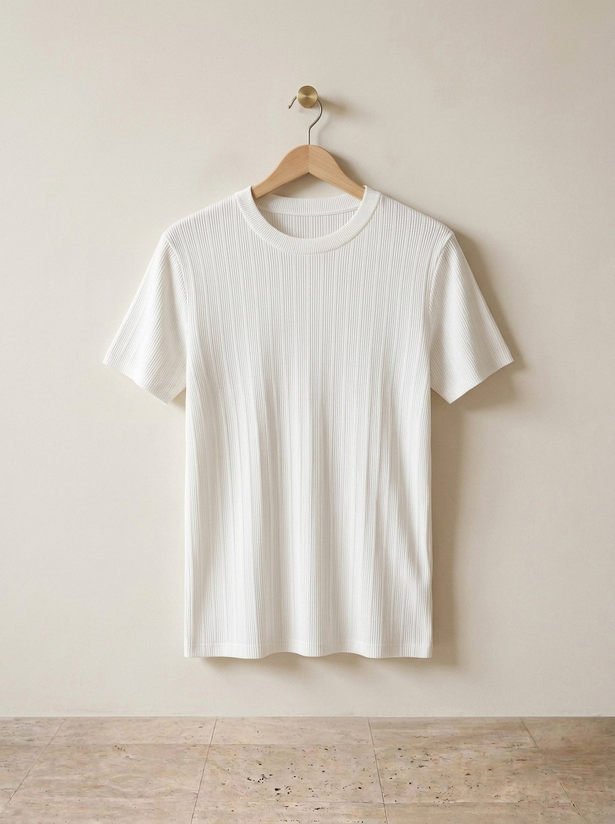 Branco | Camiseta de tricô Perugia branco – peça sozinha, foto de produto