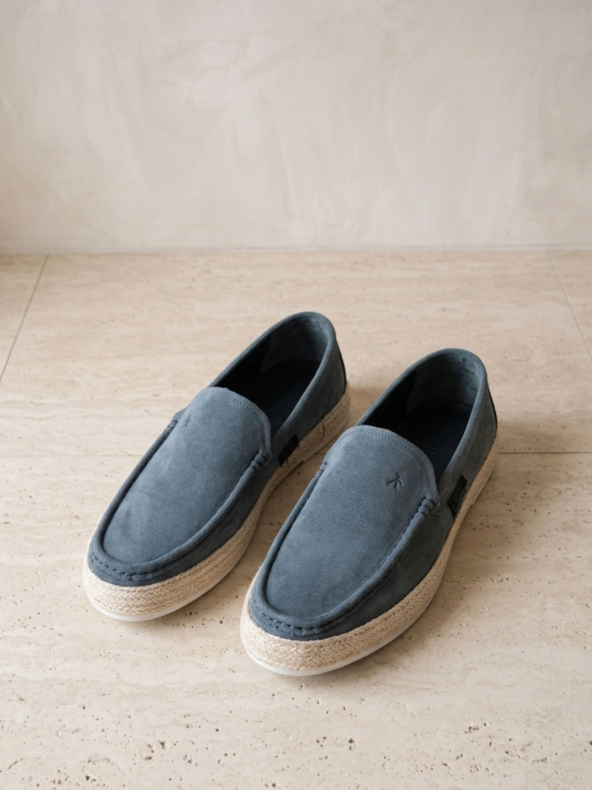 Azul | Mocassim Sartong Poprad azul – par visto de lado, foto de produto