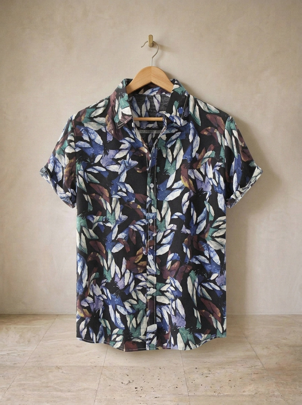Camisa estampa de folhas Santander – peça sozinha, foto de produto