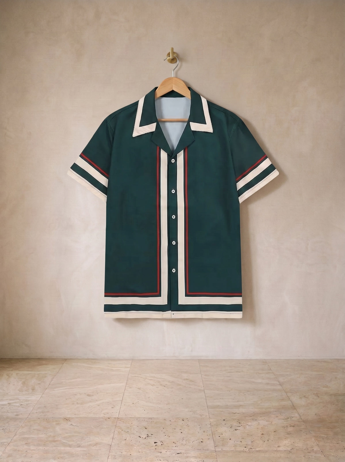 Camisa verde com frisos Sevilha – peça sozinha, foto de produto
