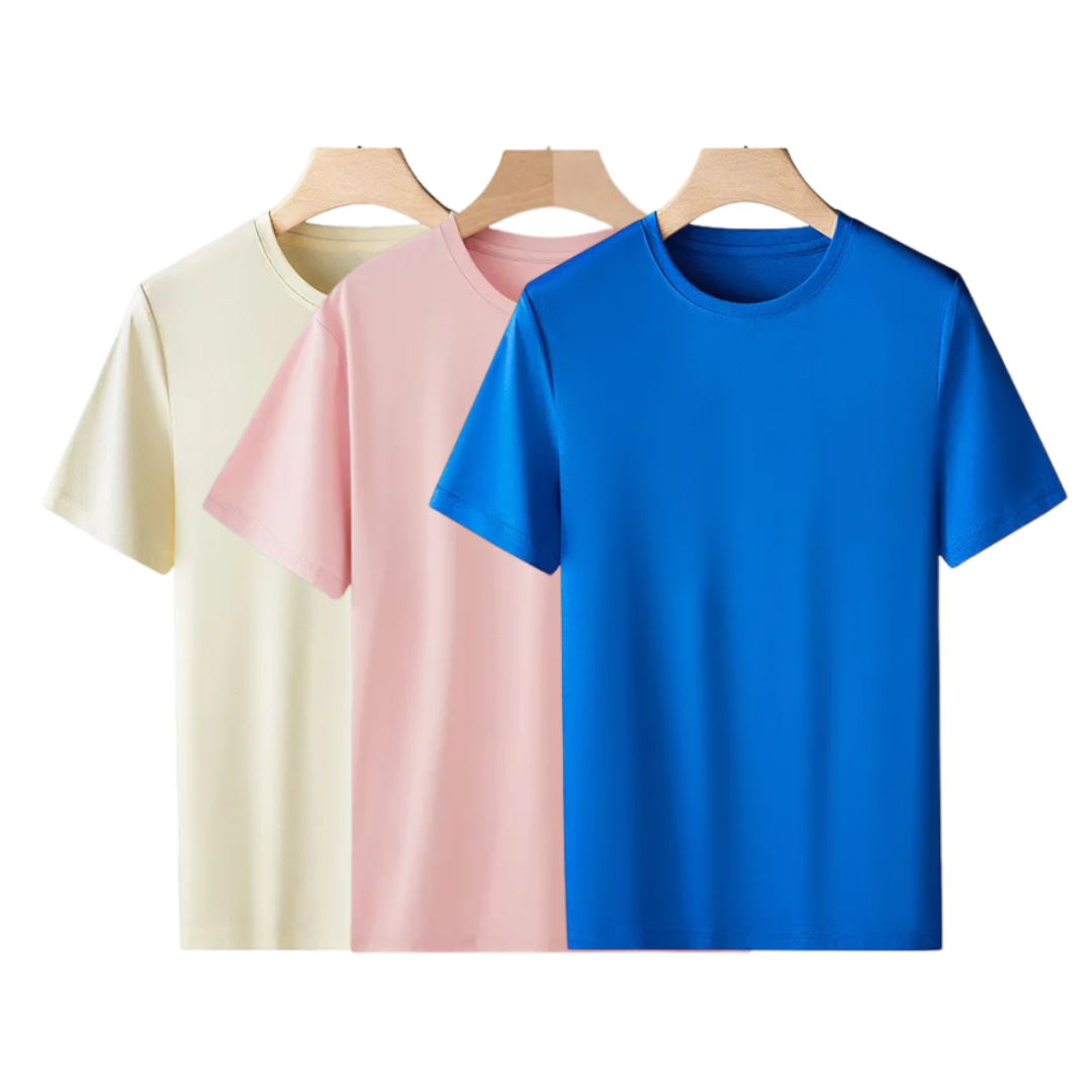 Kit de Camisetas Algodão Pima Premium Conforto Luxuoso Exclusivo Sartong Adelaide®