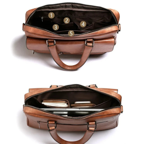 Pasta Em Couro Rachado Premium Executiva Luxo Sartong Kruje®