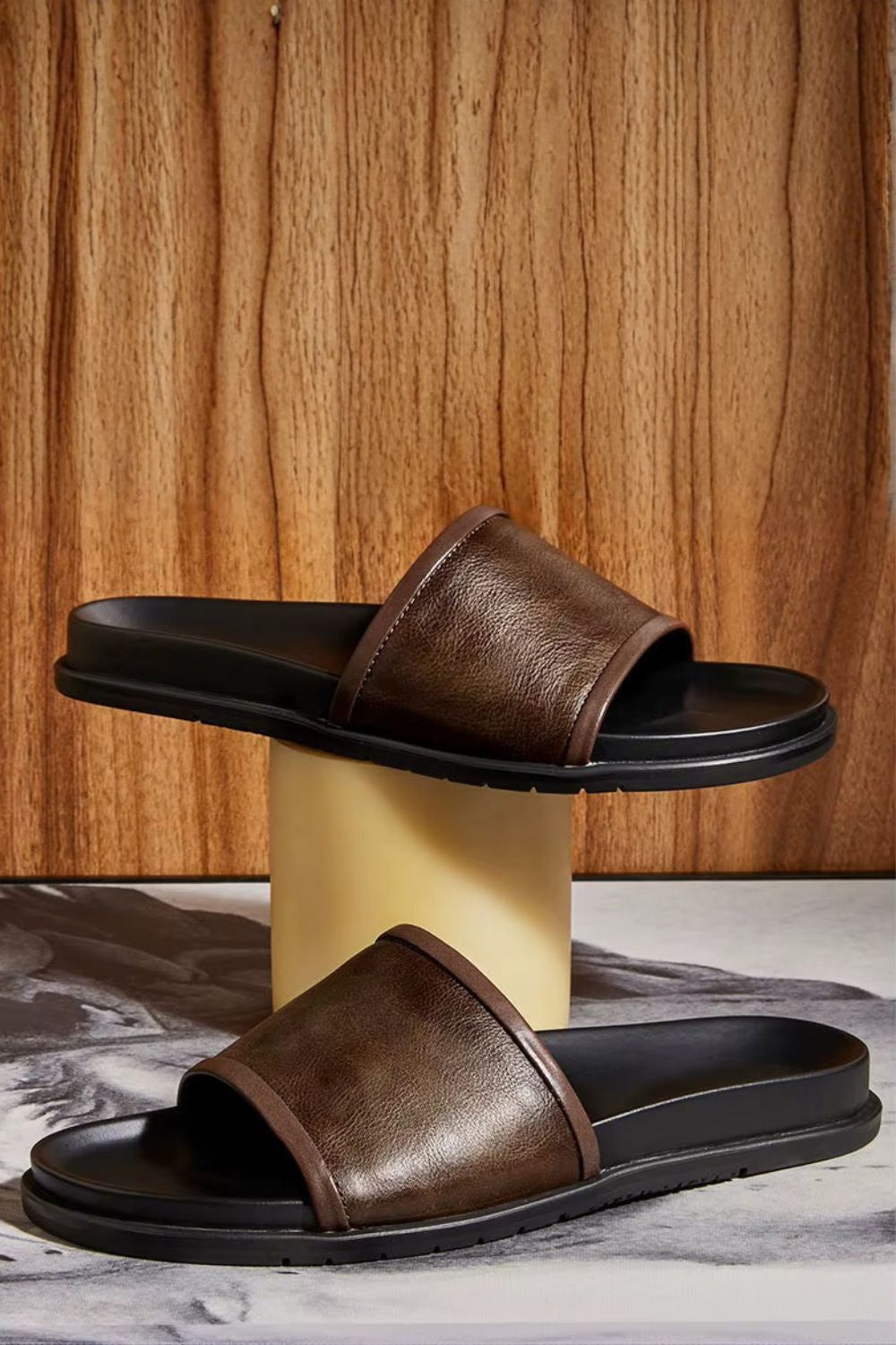 Slide Sartong Comacchio Brown em marrom3