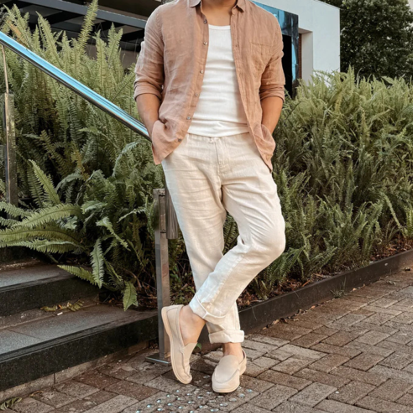 Calça Linho Masculina Sartong Liverpool®