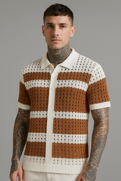 Camisa Crochê Casual Sartong Edimburgo®