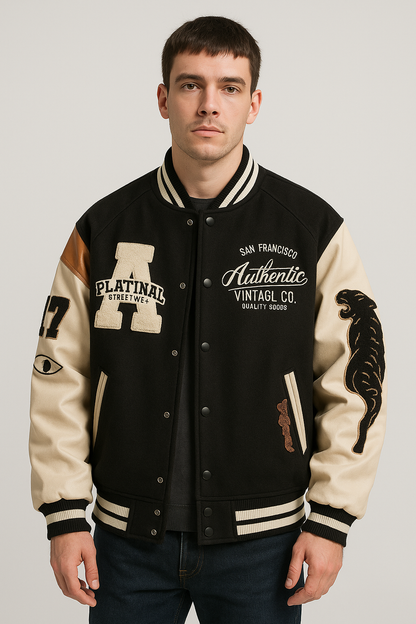 Jaqueta Casual Poliéster Premium Luxuoso Couro Ecológico Forrado Aveludado Sartong Capri®