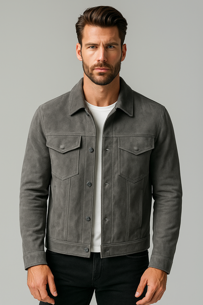 Jaqueta Camurça Casual Sartong Luxemburgo®