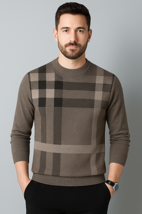 Suéter Masculino Clássico Refinado Luxuoso Conforto Excepcional Atemporal Sartong Capalbio®