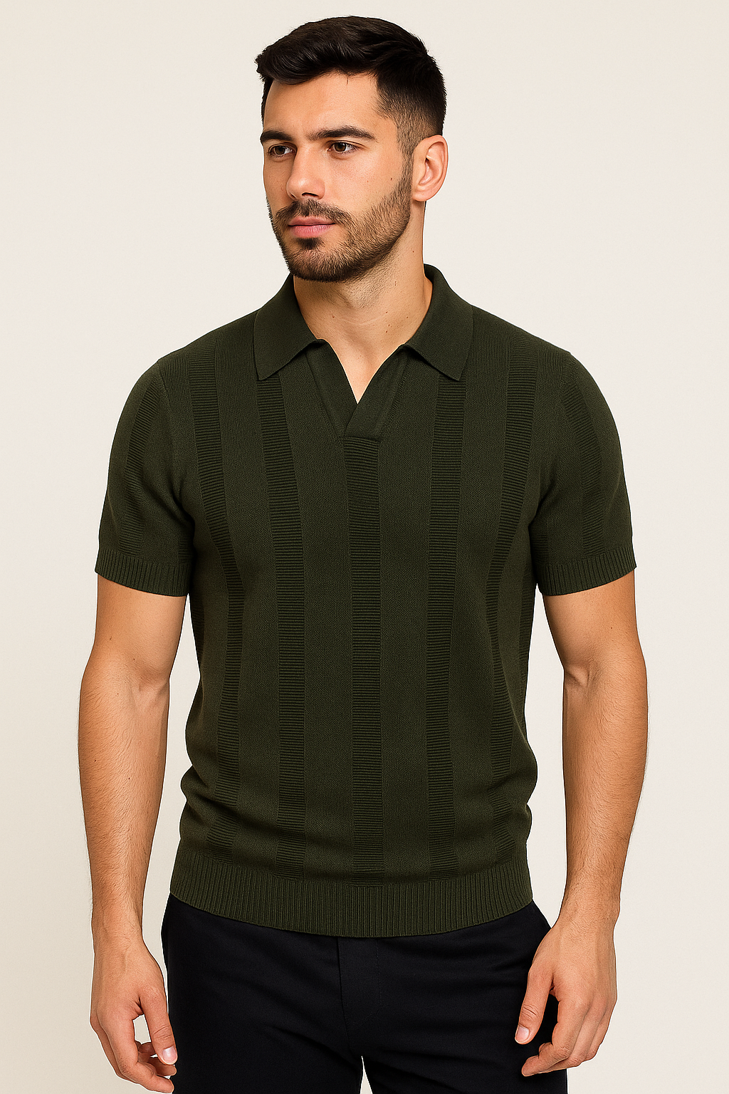 Camisa Polo Tricot Puro Algodão Suprema Elegância Atemporal Luxo Sartong Nantes®