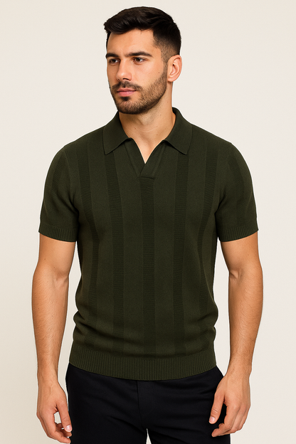 Camisa Polo Tricot Puro Algodão Suprema Elegância Atemporal Luxo Sartong Nantes®