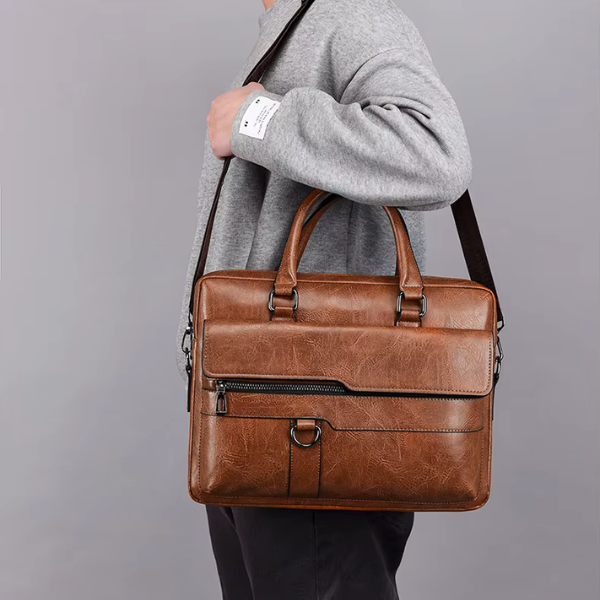 Pasta Em Couro Rachado Premium Executiva Luxo Sartong Kruje®