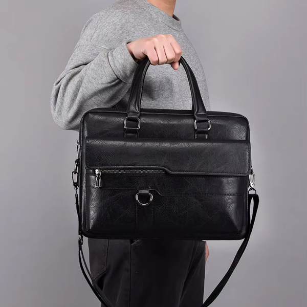 Pasta Em Couro Rachado Premium Executiva Luxo Sartong Kruje®