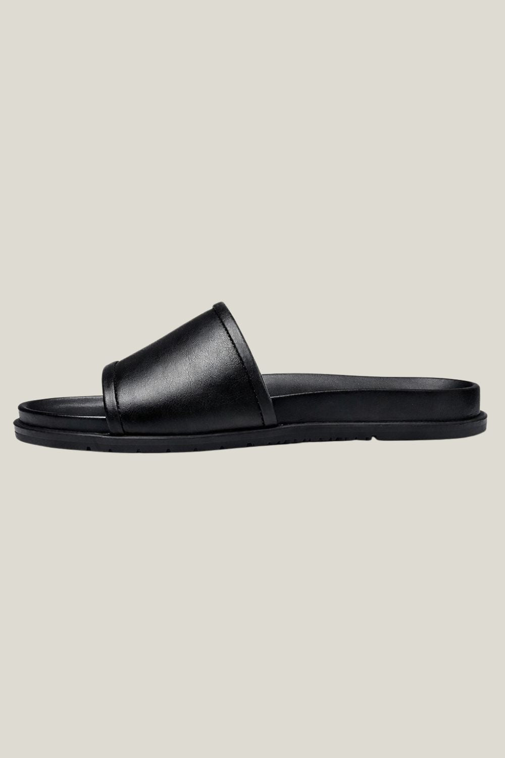 Slide Masculino Couro Sartong® – Comacchio Black