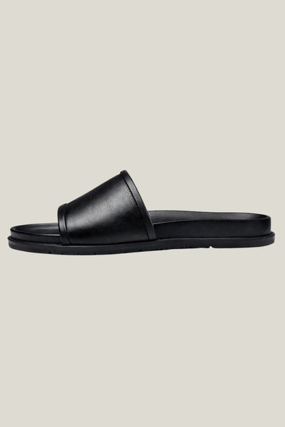 Slide Masculino Couro Sartong® – Comacchio Black