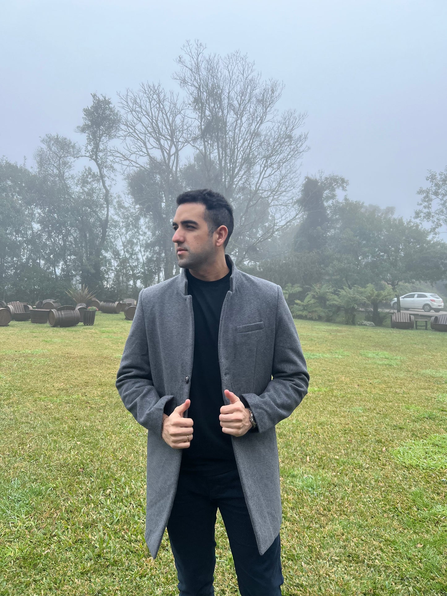 Sobretudo Masculino Sofisticado Elegância Atemporal Sartong Sovana®