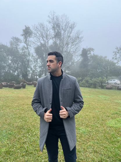 Sobretudo Masculino Sofisticado Elegância Atemporal Sartong Sovana®