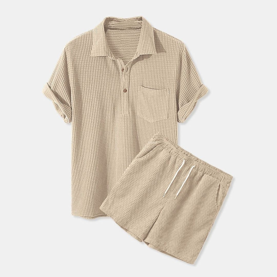 Conjunto Veludo Aveludado Premium Camisa Social Masculina Clássica Sartong Manosque®