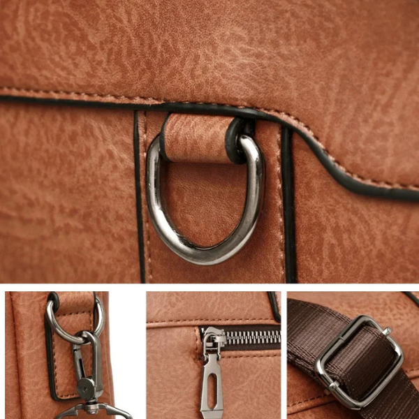 Pasta Em Couro Rachado Premium Executiva Luxo Sartong Kruje®