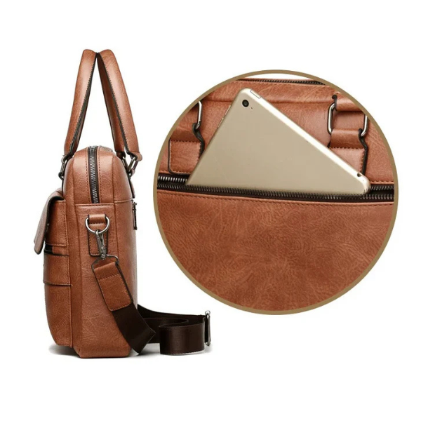 Pasta Em Couro Rachado Premium Executiva Luxo Sartong Kruje®