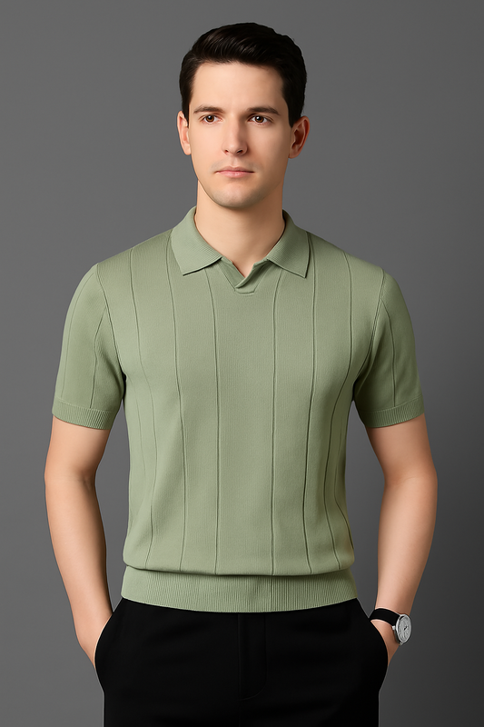 Camisa Polo Tricot Premium Masculina Ultraelegante Nylon Viscose Sartong Varsóvia®