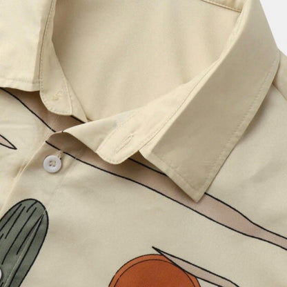 Camisa Casual Solta Sartong Caen®