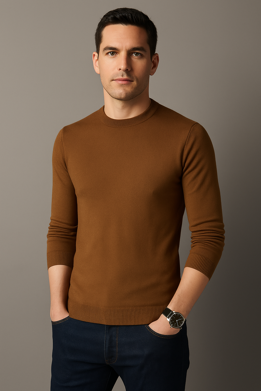 Suéter De Algodão Masculino Justo Sartong Les Gets®