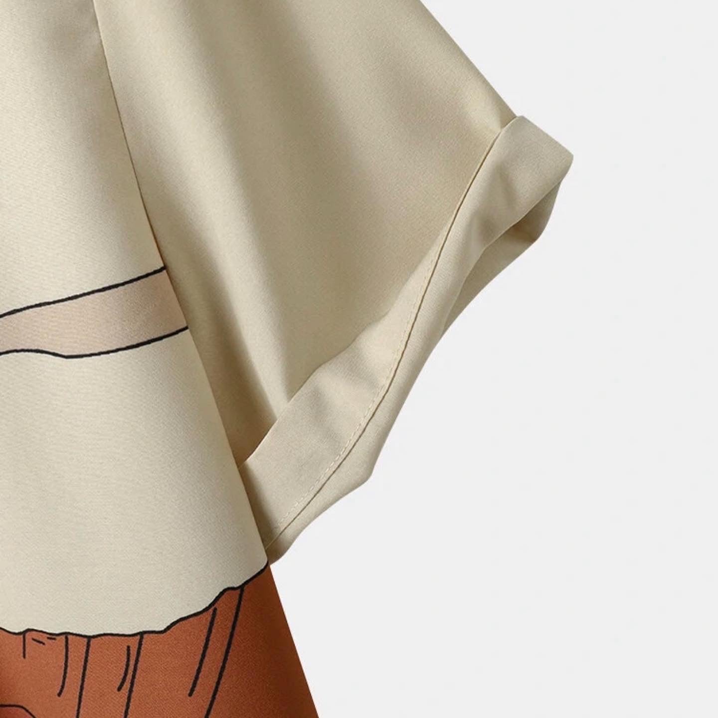 Camisa Casual Solta Sartong Caen®