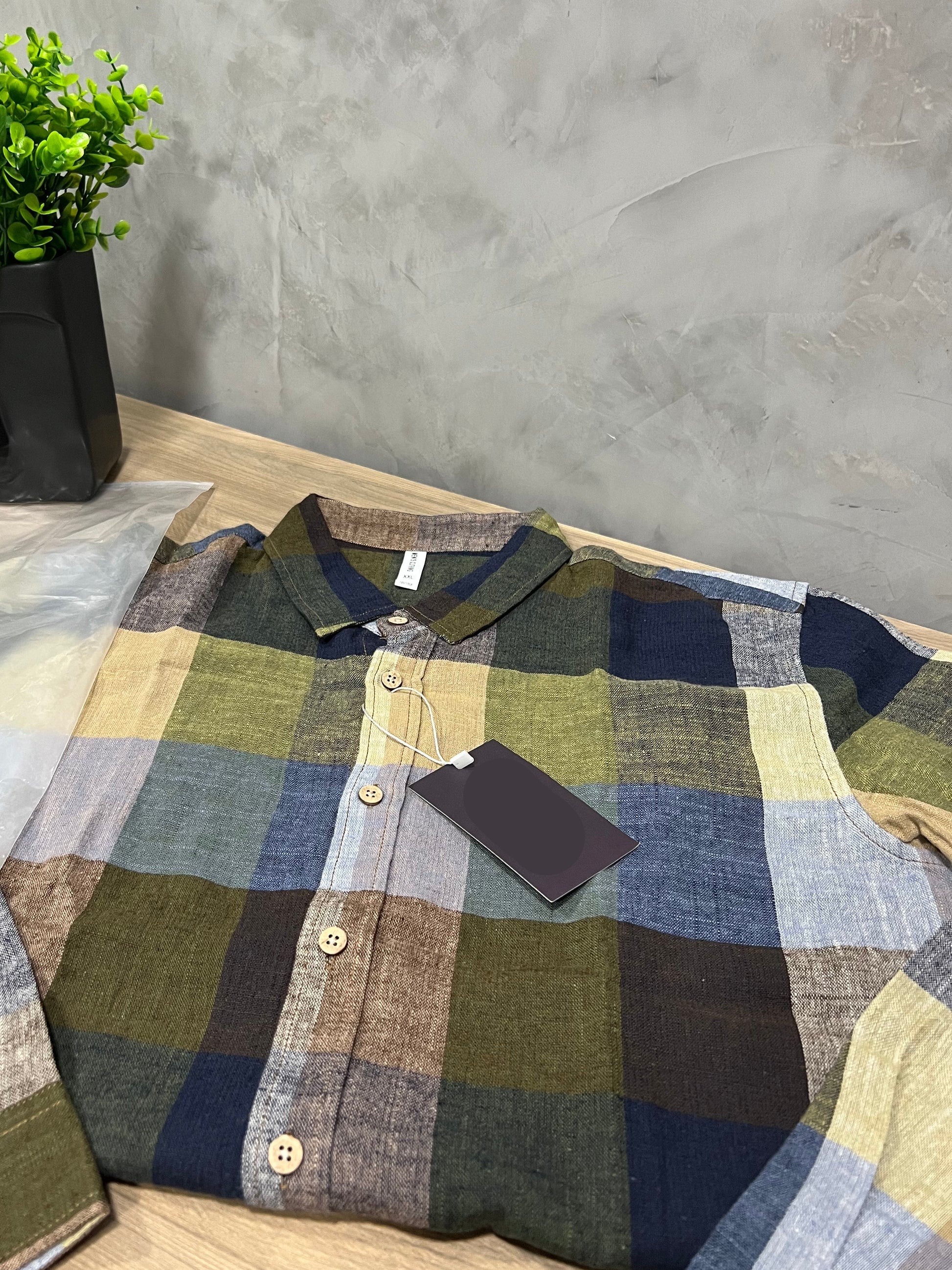 Camisa Xadrez Linho Slim Sartong Zermatt®