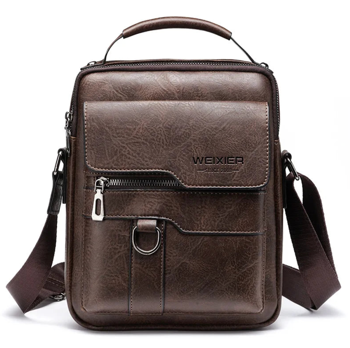 Bolsa de Ombro Luxo Clássica Atemporal Exclusiva Refinada Couro Rachado Sartong San Francisco®