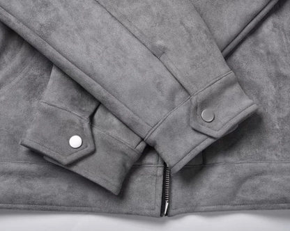 Jaqueta Camurça Premium Masculina Refinada Estilo Vintage Atemporal Sartong Savonlinna®