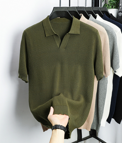 Camisa Polo Slim Tricot Algodão Premium Toque Suave Clássico Elegante Sartong Mulhouse®