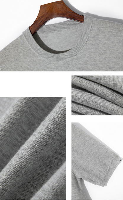 Camiseta Tricot Premium Luxo Algodão Elastano Sartong Myrdal®