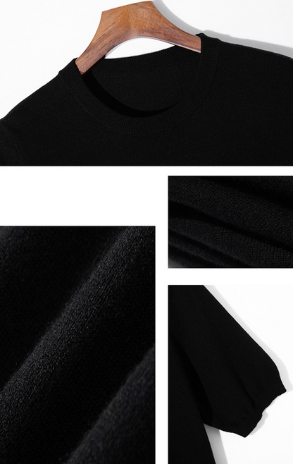 Camiseta Tricot Premium Luxo Algodão Elastano Sartong Myrdal®