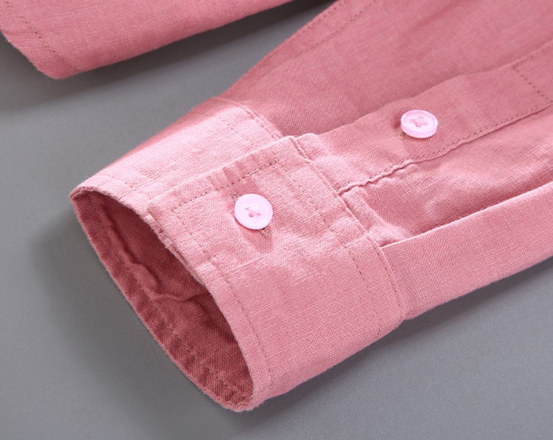 Camisa Linho Puro Premium Casual Refinado Luxuoso Sartong San Mijas®