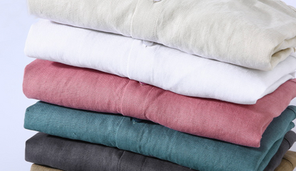 Camisa Linho Puro Premium Casual Refinado Luxuoso Sartong San Mijas®