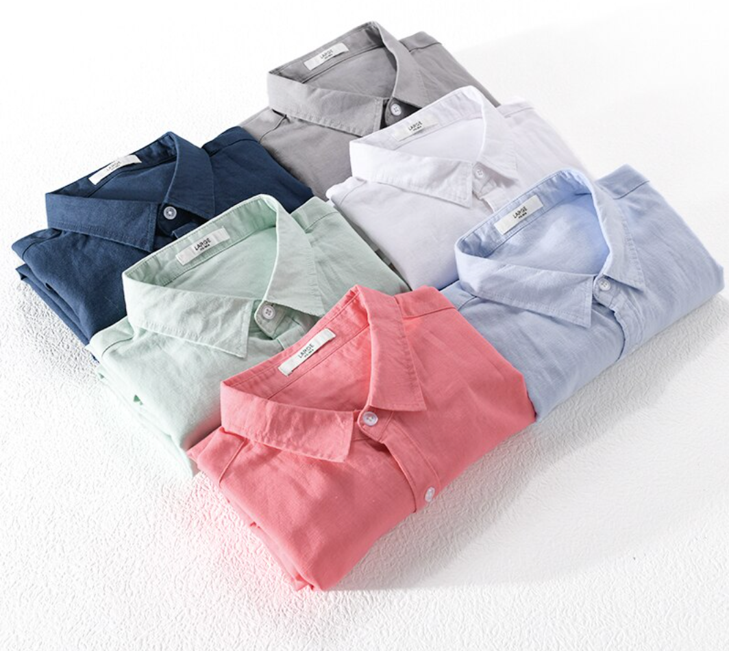 Camisa Social Slim Linho Puro Clássica Alfaiataria Refinada Acabamento Premium Sartong Marselha®