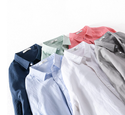 Camisa Social Slim Linho Puro Clássica Alfaiataria Refinada Acabamento Premium Sartong Marselha®